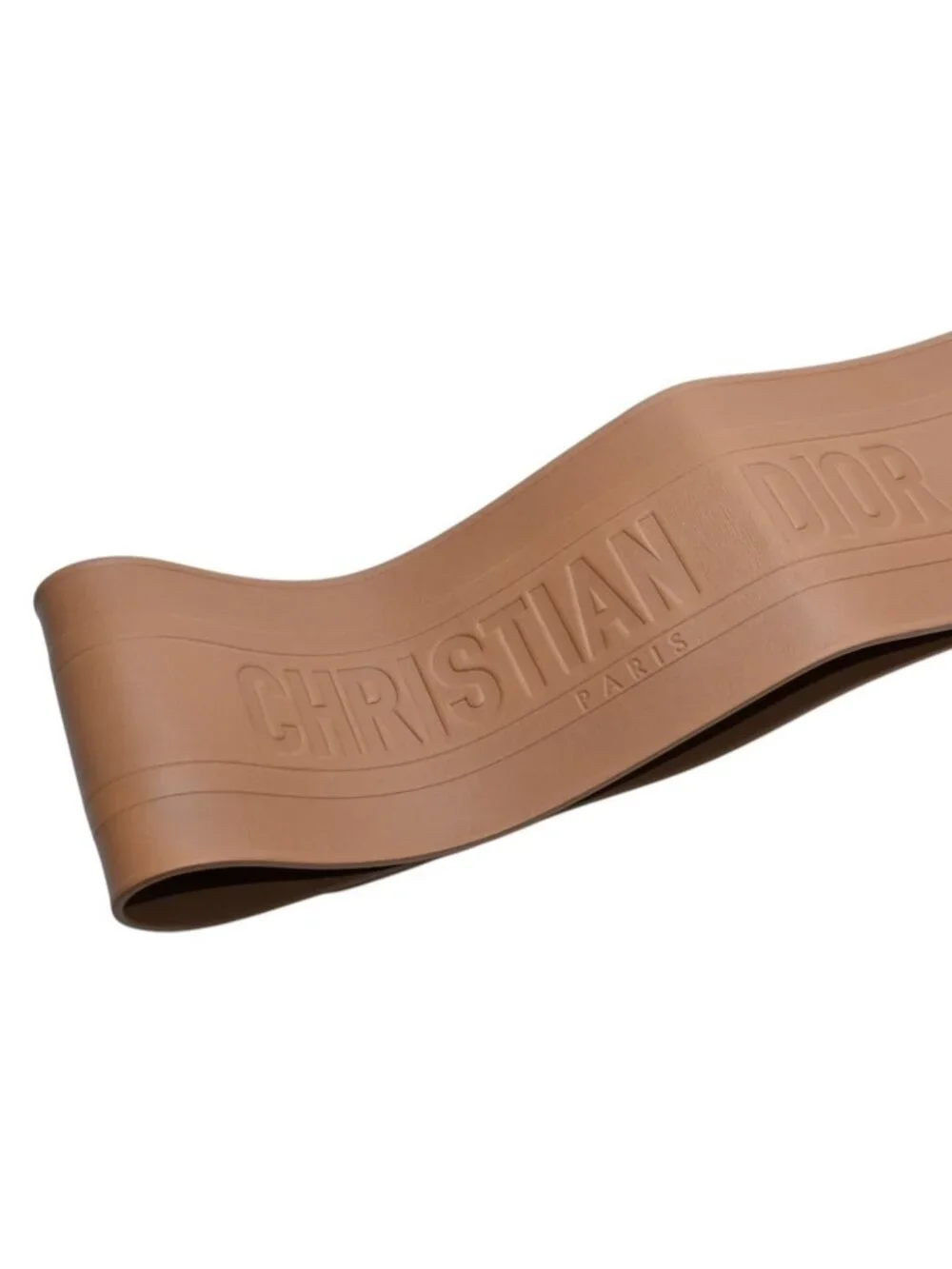 Dior D Waist Belt Leather Embossed Logo